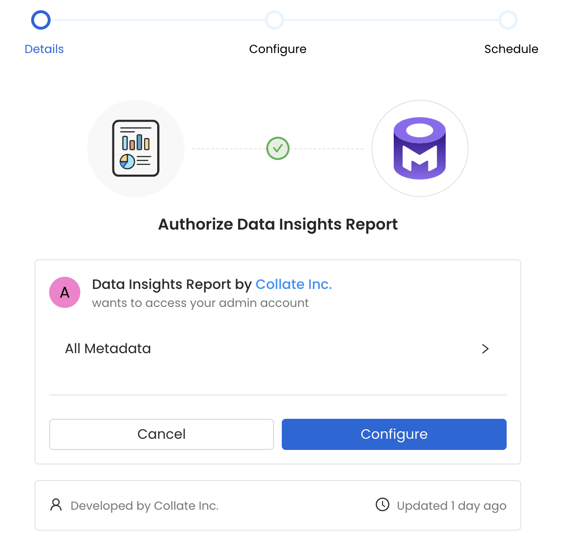 Configure the Data Insights Report