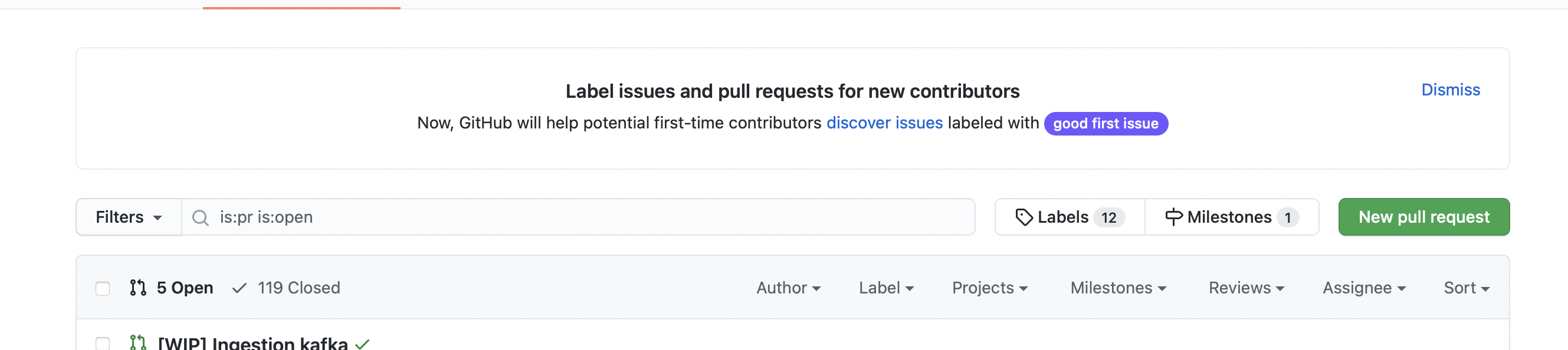 New Pull request