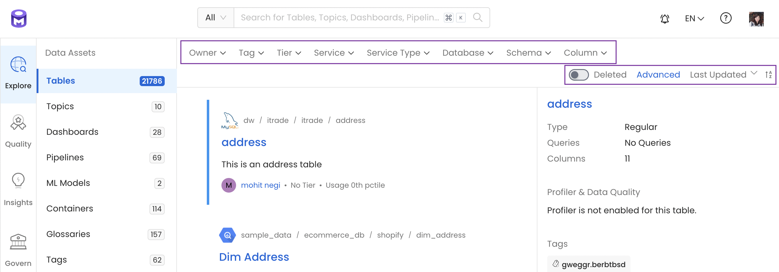 Filter using Multiple Parameters