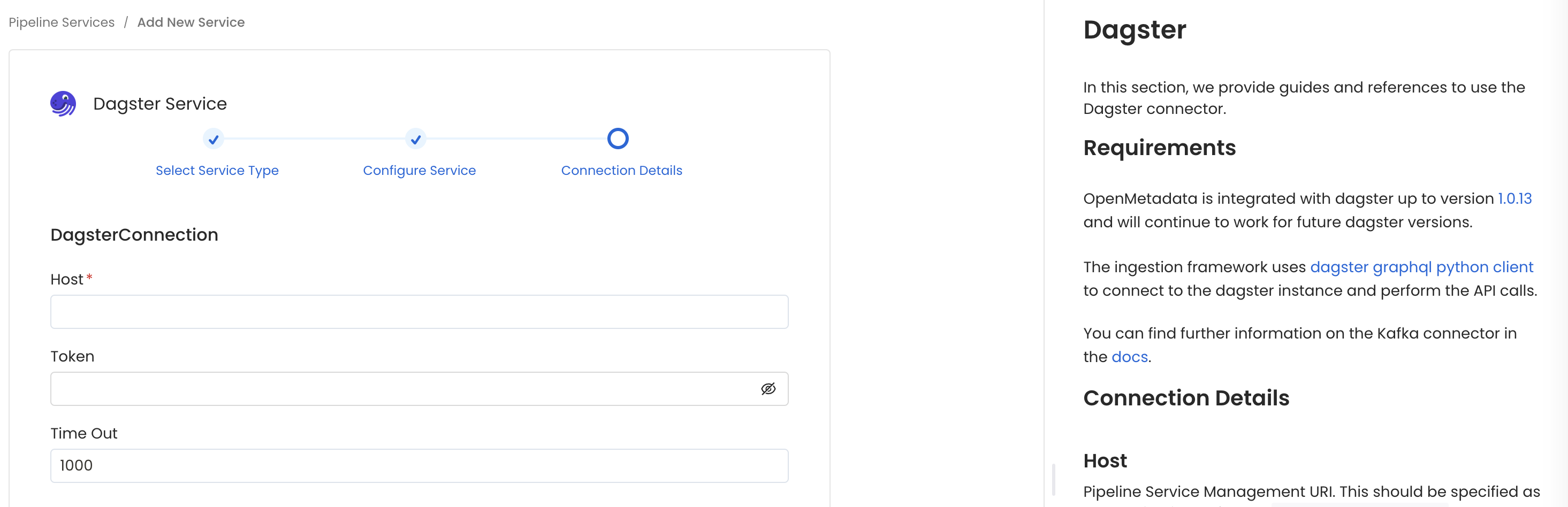 Configure Service connection