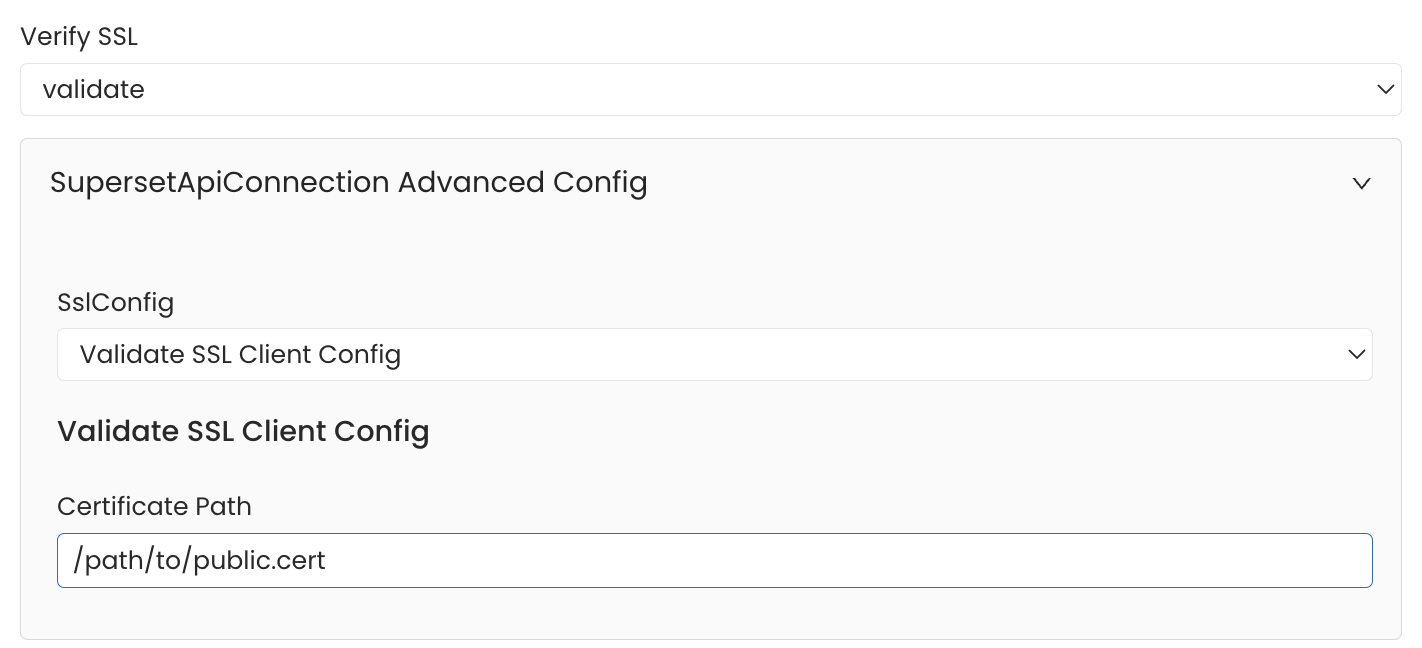 Supertset API SSL Configuration