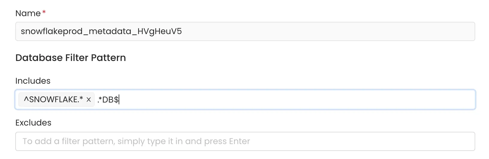 Database Filter Pattern Example 3