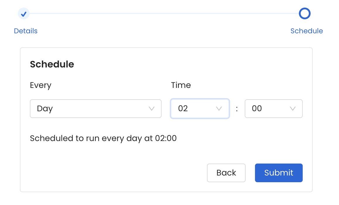 Set Up Data Insights Ingestion Schedule