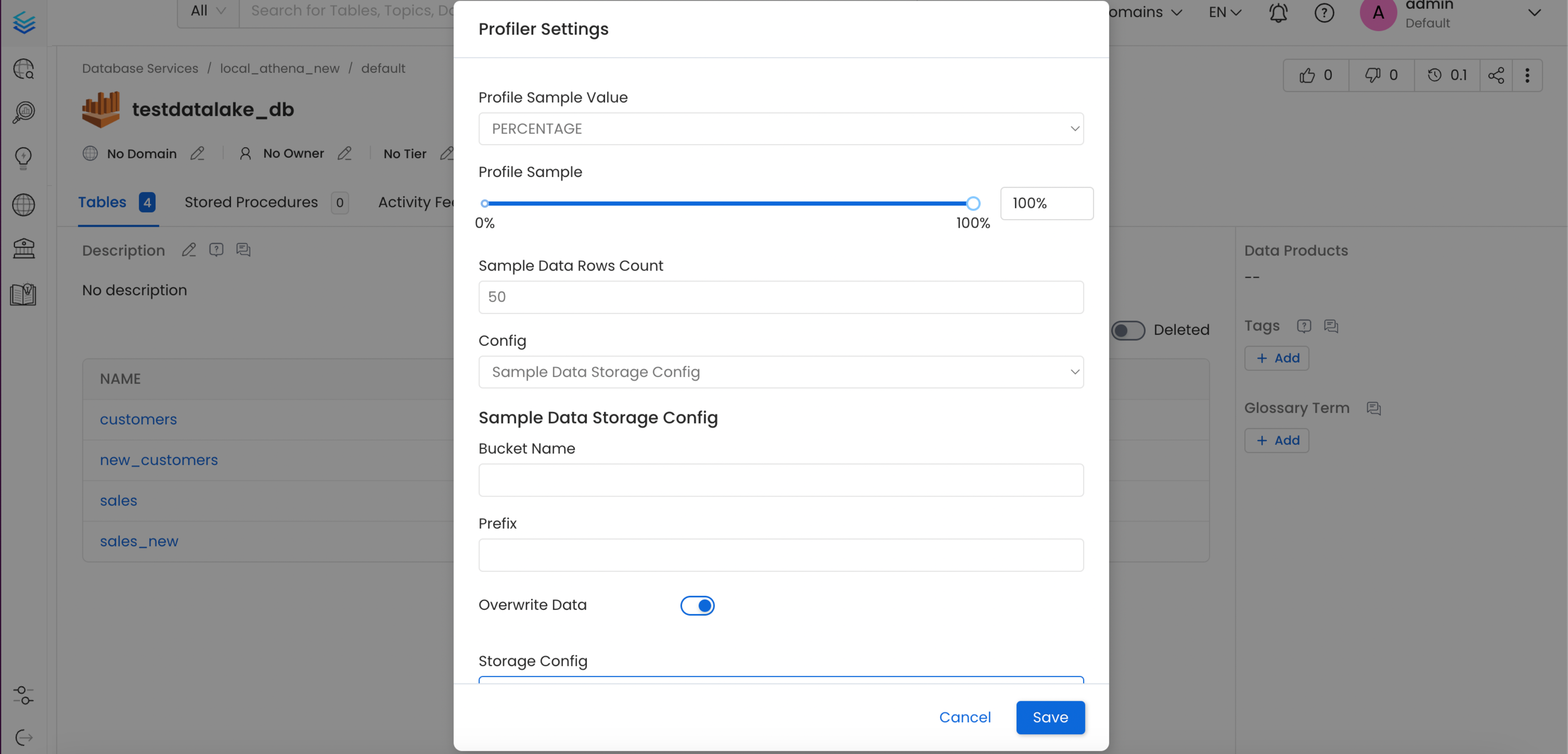 Database Schema Storage Config - 2