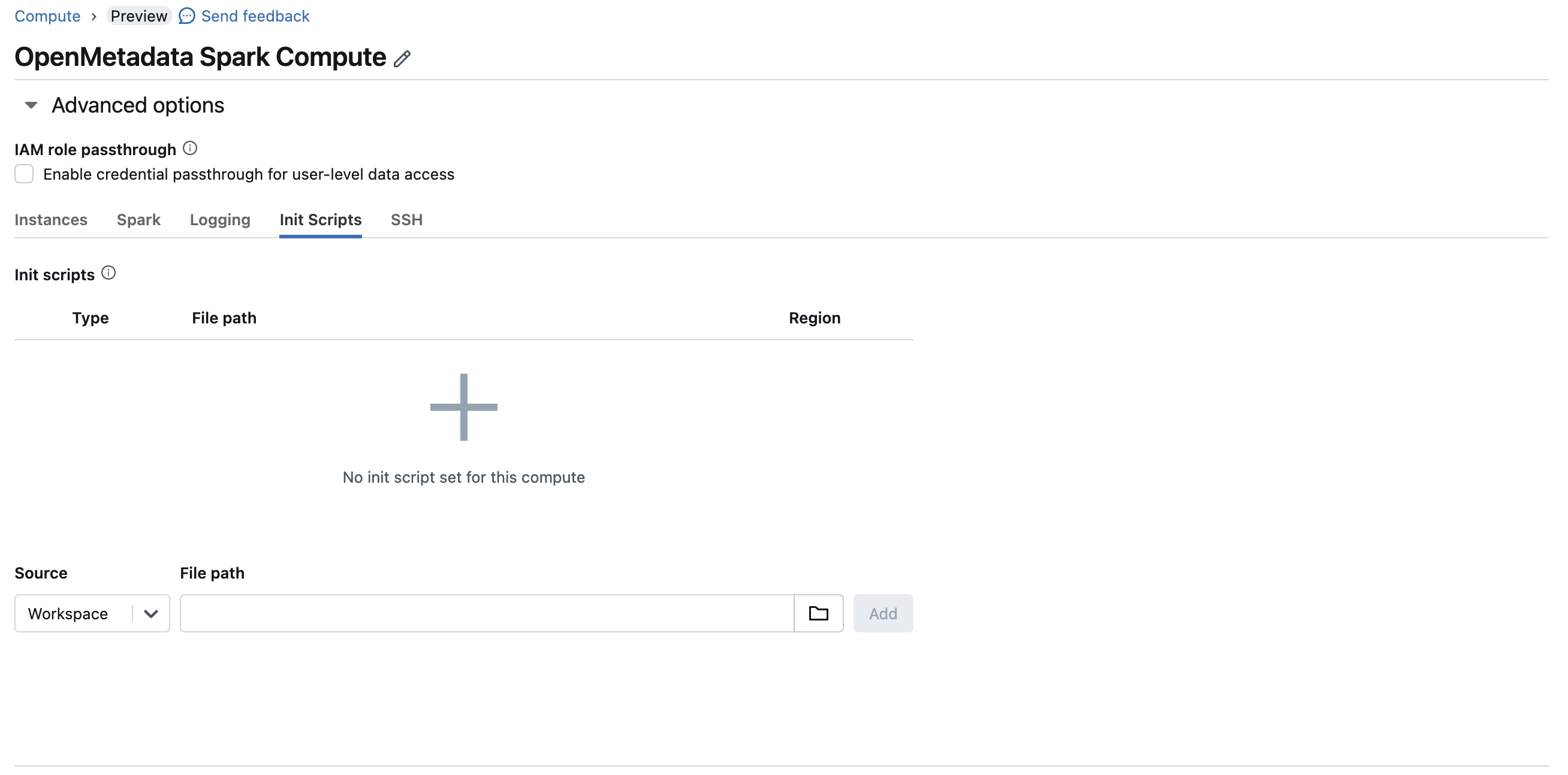 Spark Init Script