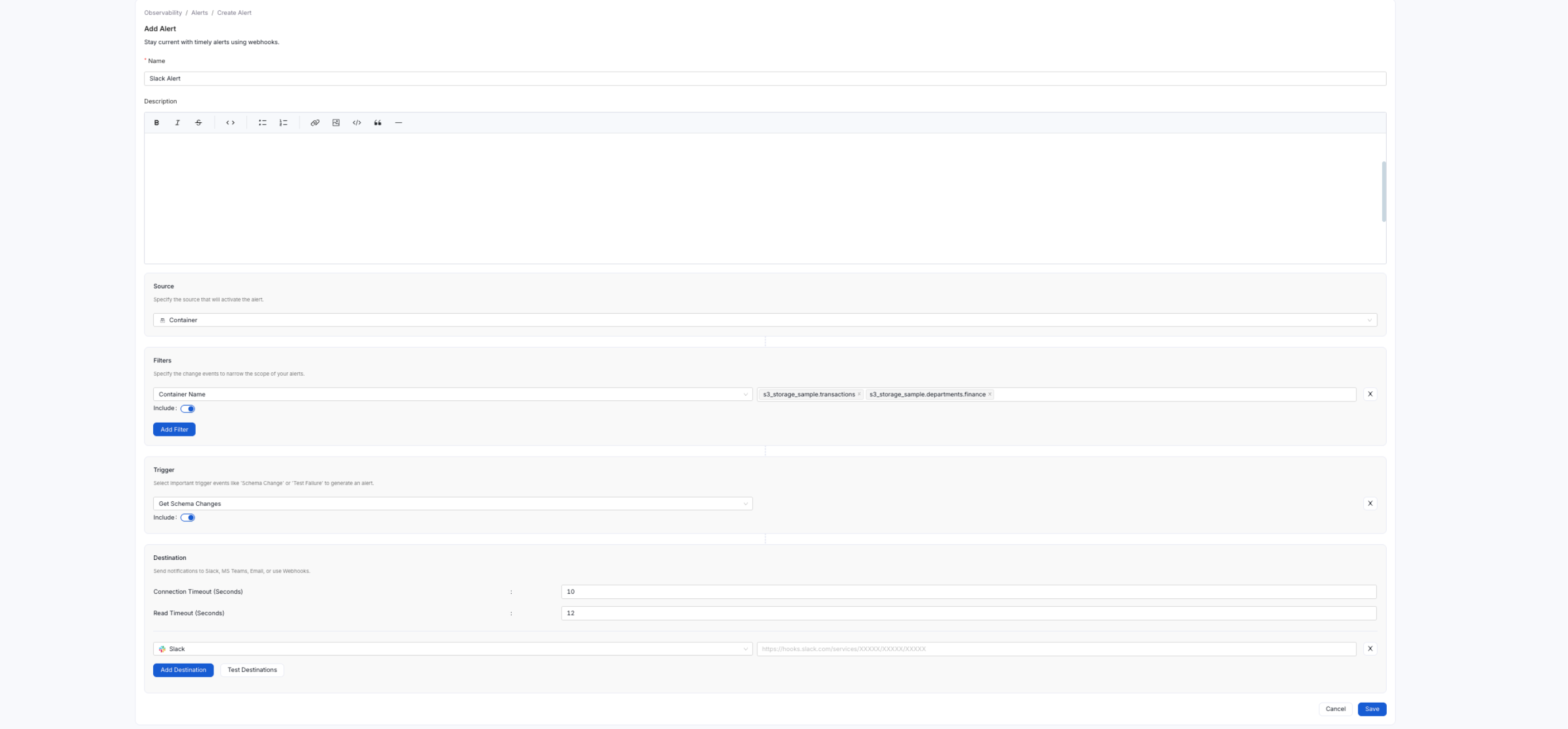 Slack Webhook