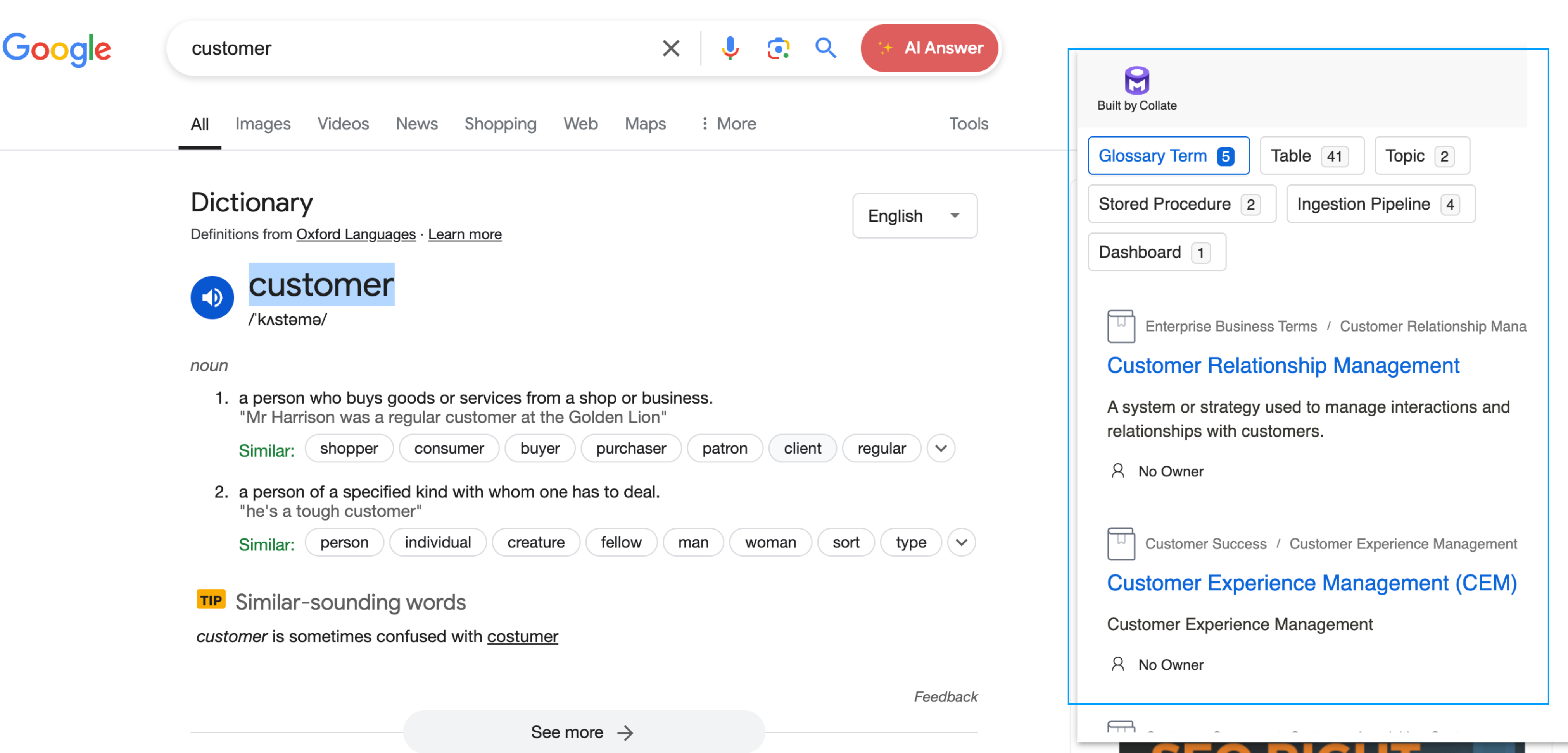 View Search Results in OpenMetadata